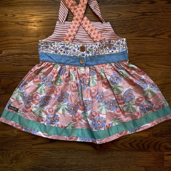 Matilda Jane Kids Parasol Floral Printed Knot Top 8-10 - Picture 11 of 16